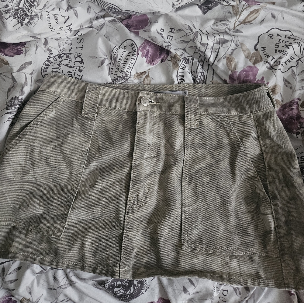 Stylish Olive Green Skirt